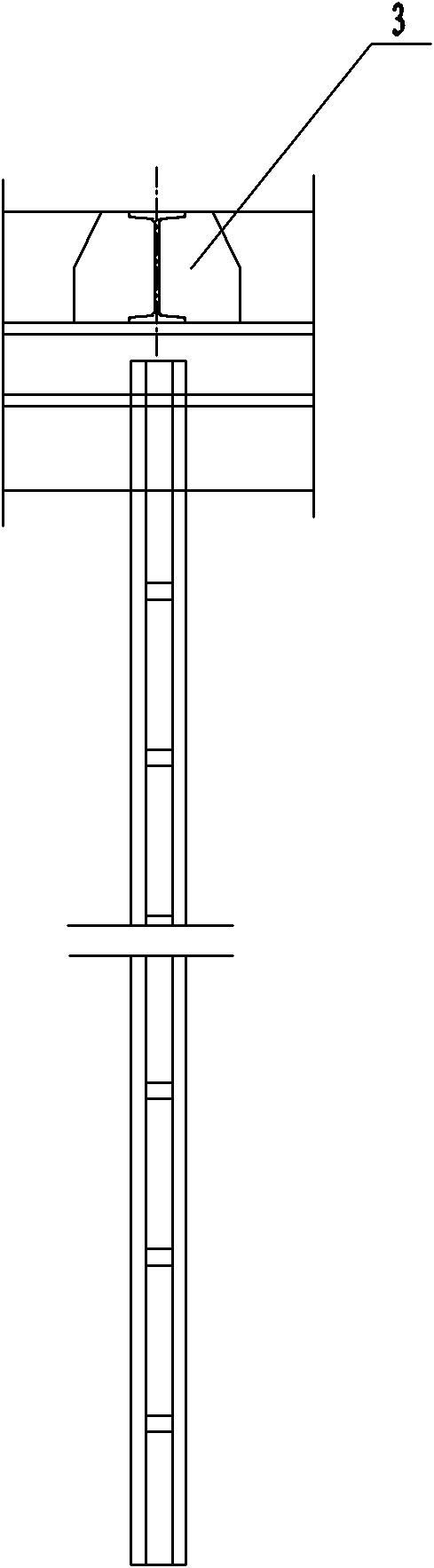 Trough type separator of rice hull chain boiler