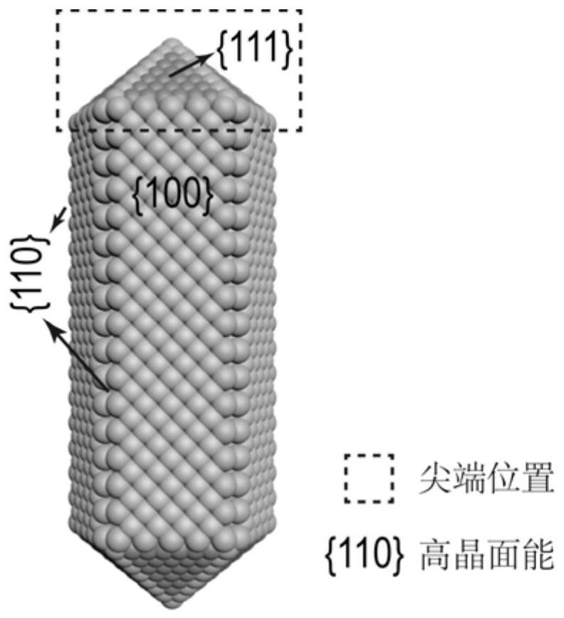 Control method for gold atom deposition on silver nanostructure