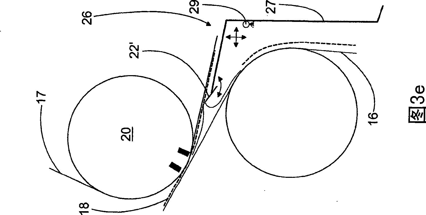 Method and arrangement in web control at a junction point of the sub-totalities of a web-forming machine