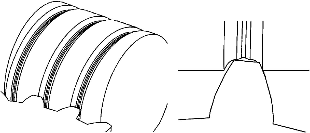 Tooth crest rounding method