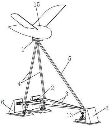 Bird-like flapping wing aircraft testing device and testing method thereof