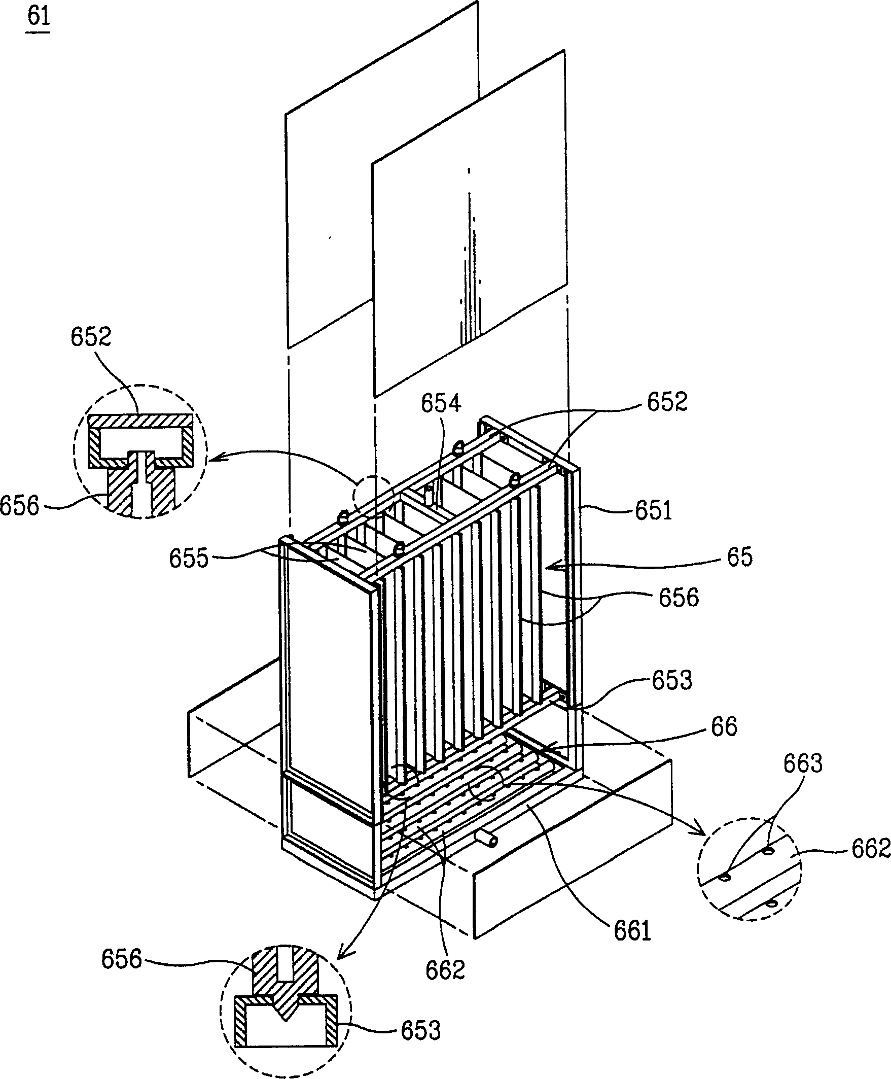 Lixiviation type film separating system for sewage and waste water high treatment