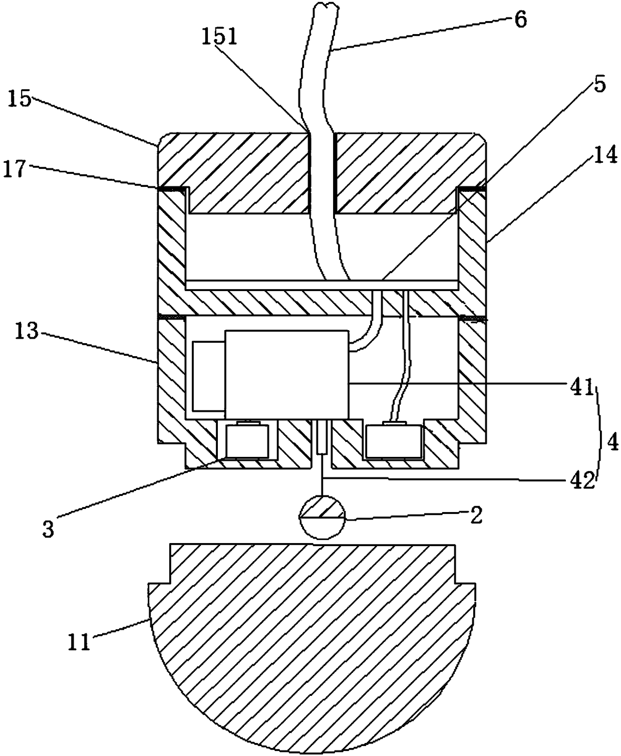 Single-hole underground water seepage vector monitoring device