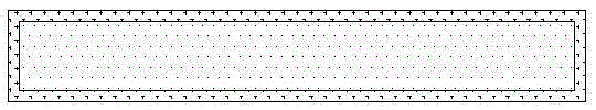 Secondary first plating and then etching metal frame subtraction embedded chip positive bump structure and process method