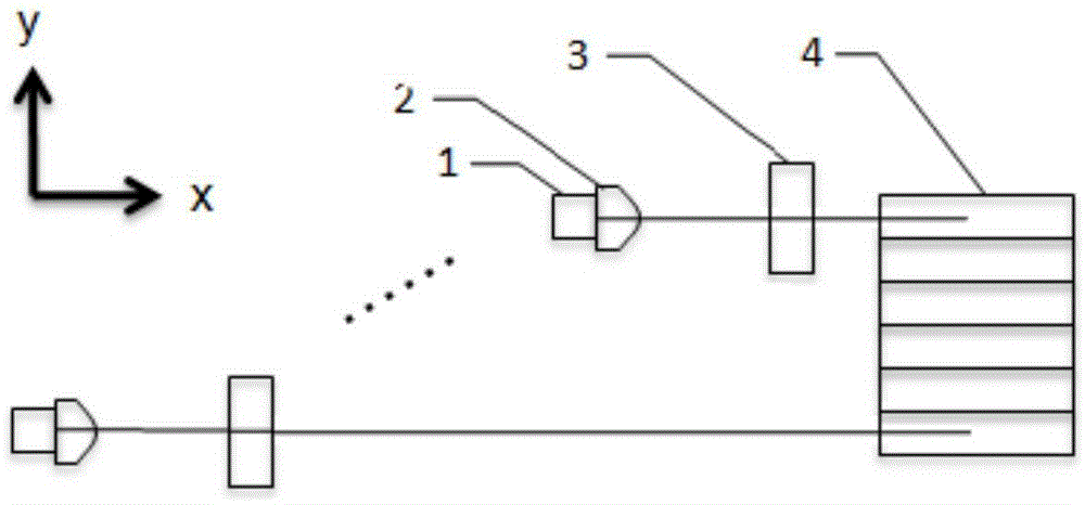 Space beam combination device and system