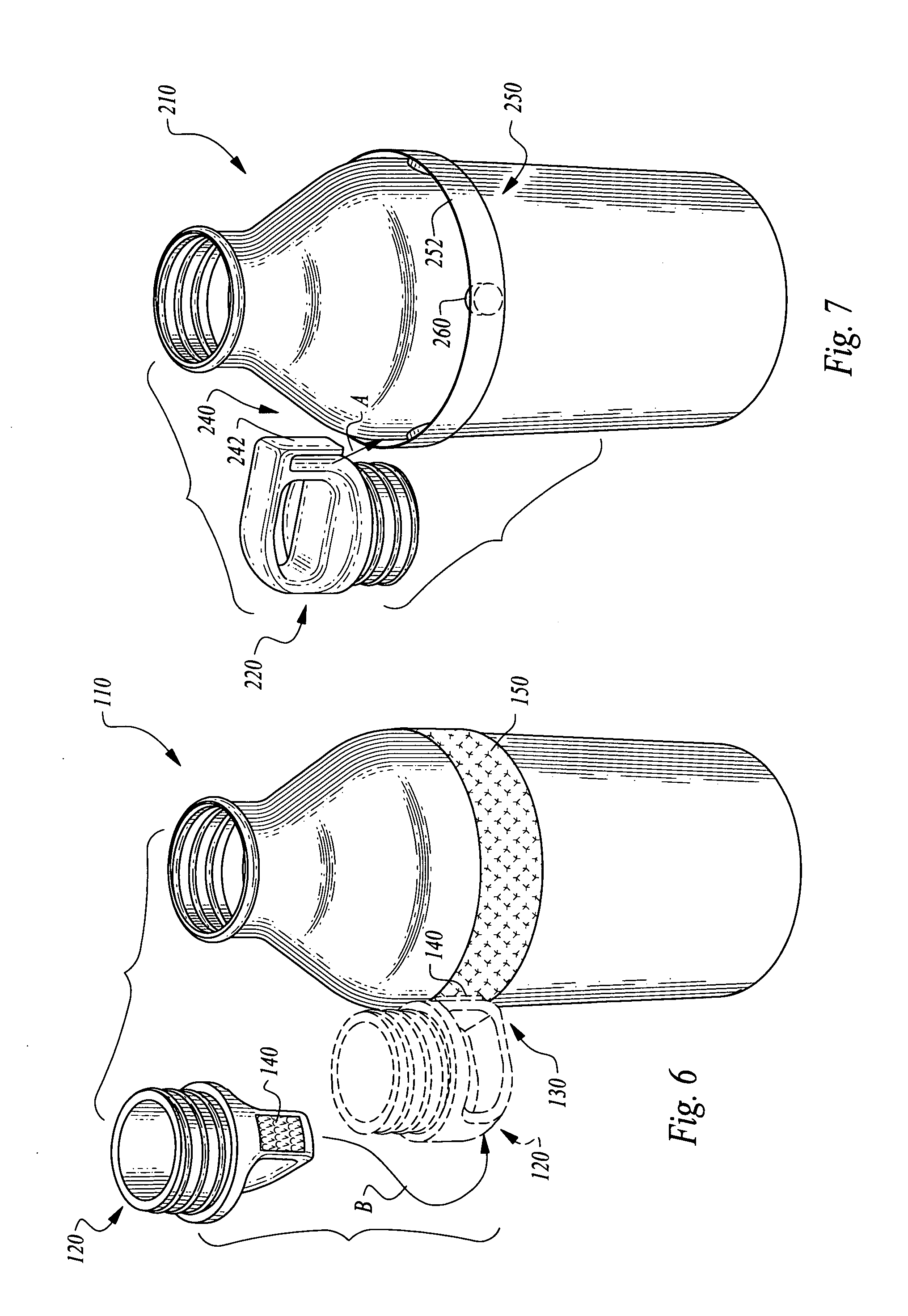 Lid retainer for drinking bottle