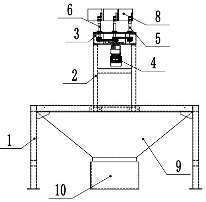 Cut tobacco box cleaning device