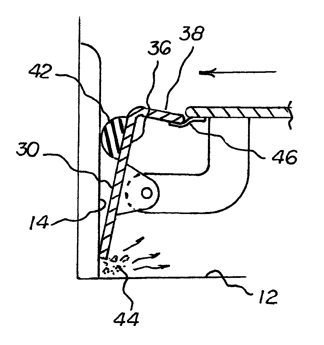 Edge cleaning vacuum sweeper system