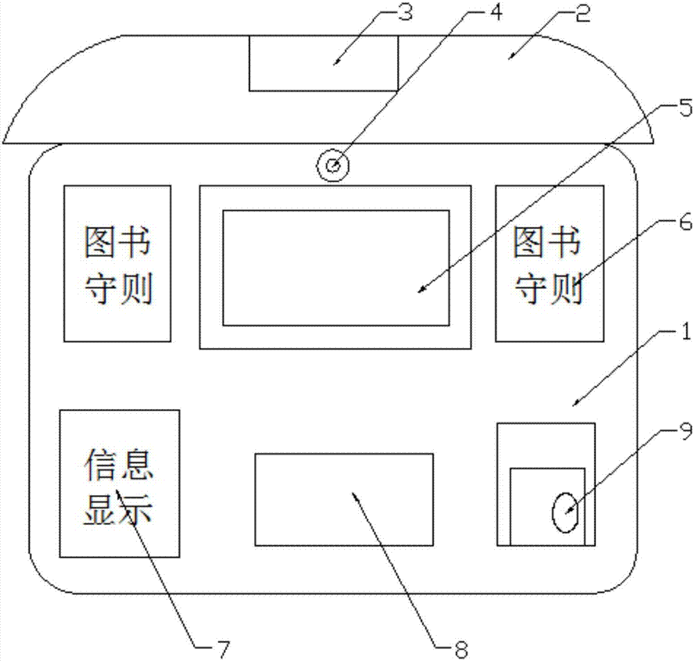 Book borrowing device based on digital campus