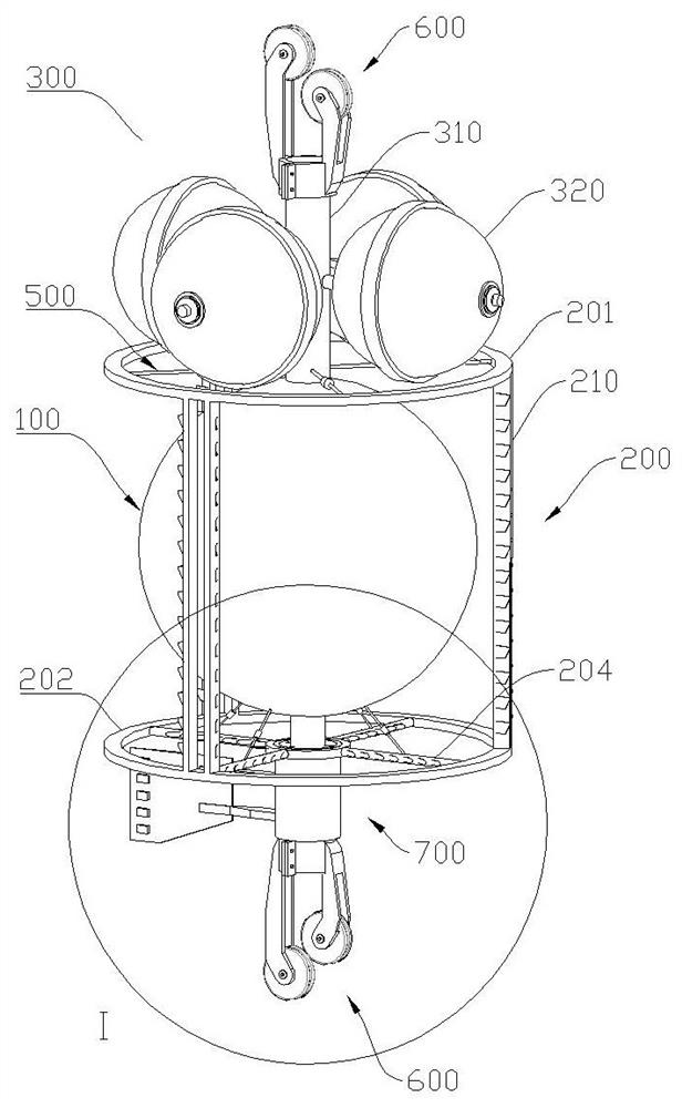 Three-component magnetic field measurement device for deep water pressure resistance