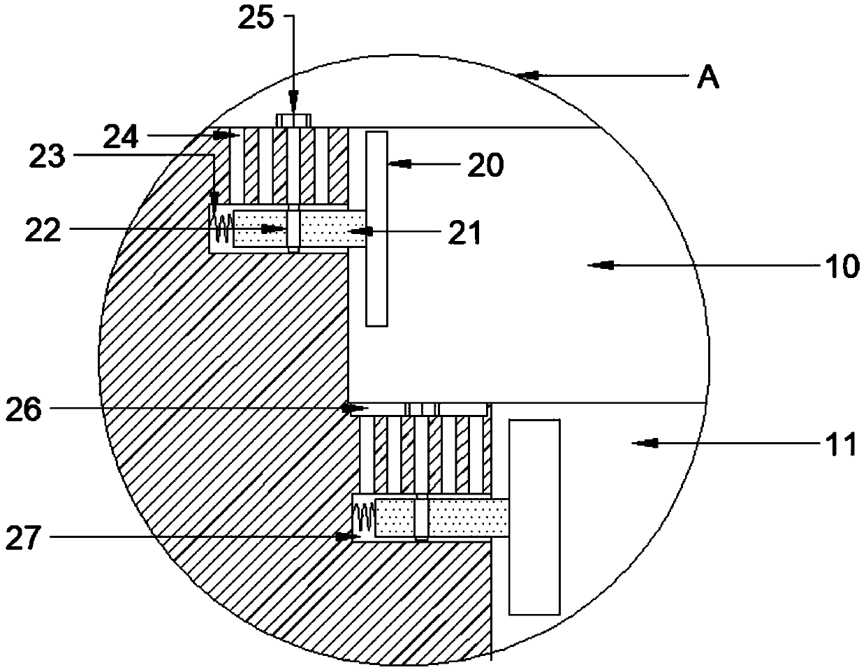 Agricultural machinery part casting device