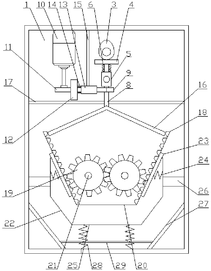 Feed stirring device