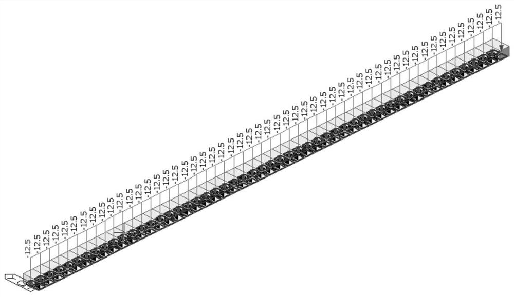 Construction method of pouring concrete beams layer by layer on soft ground