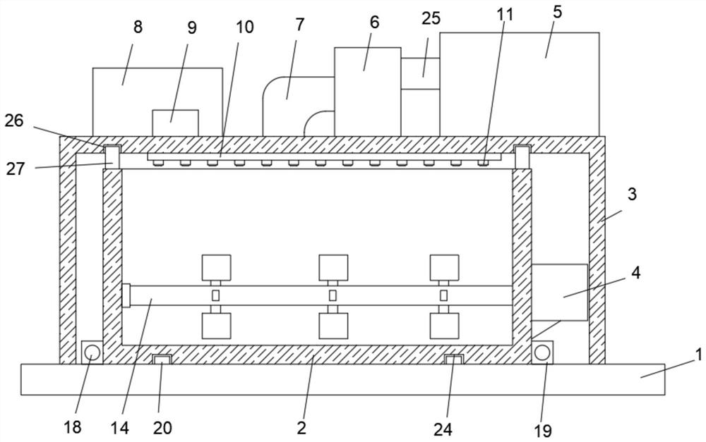 Totally-enclosed organic waste fermentation composting machine