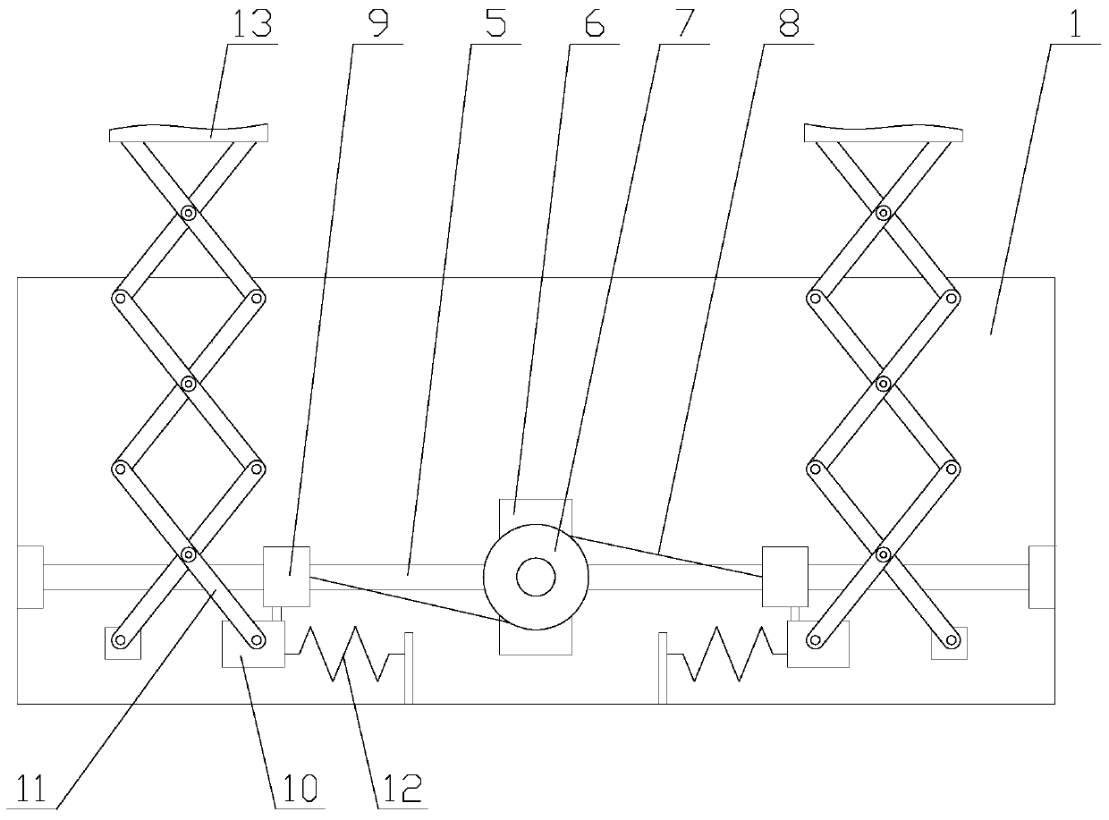 A safe communication iron tower with anti-rust function of anchor bolts