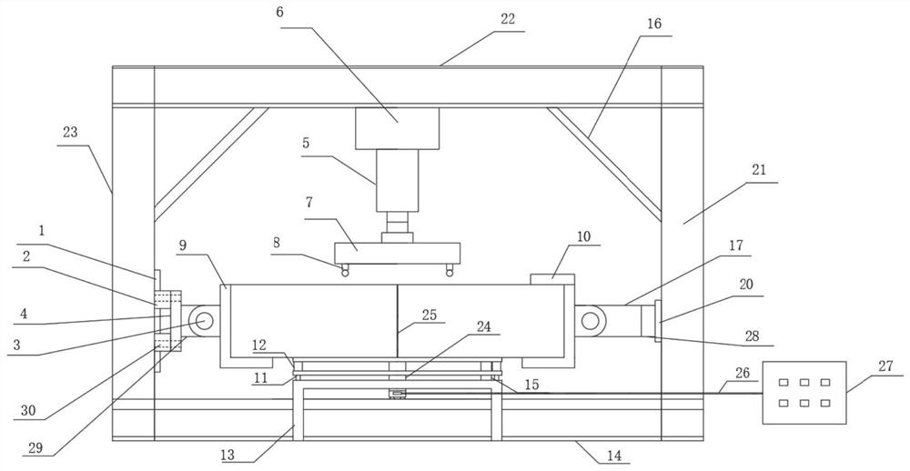 Segment joint mechanical property test system and method considering shearing dislocation