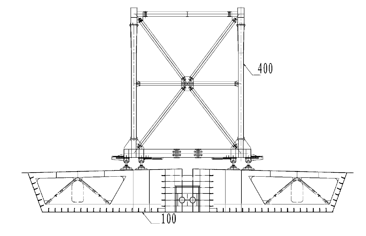 Overall installation method of double-body separable combined beam