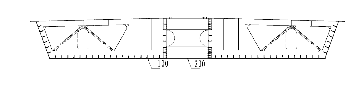 Overall installation method of double-body separable combined beam