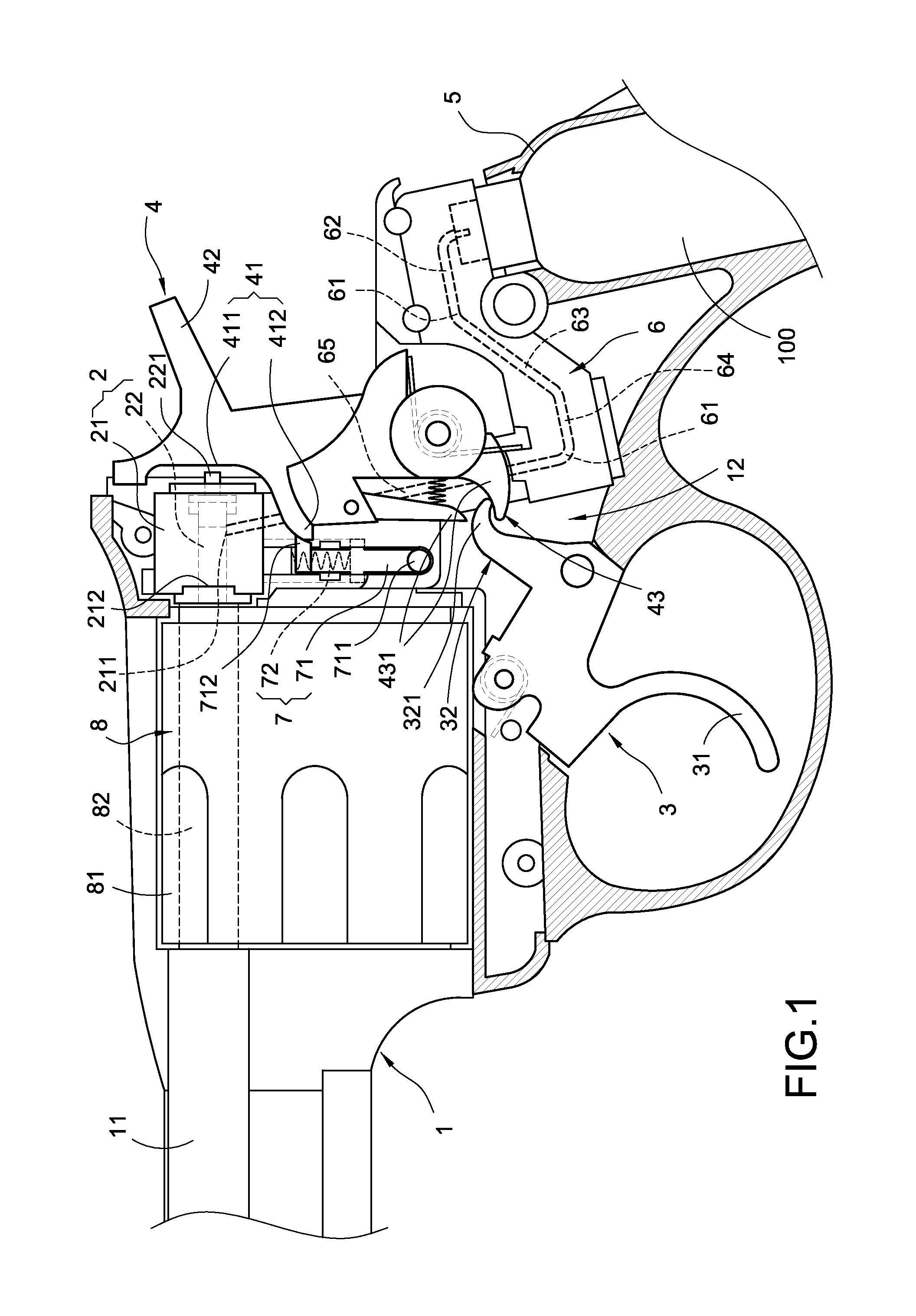 Air-powered gun with air-storage extension tube