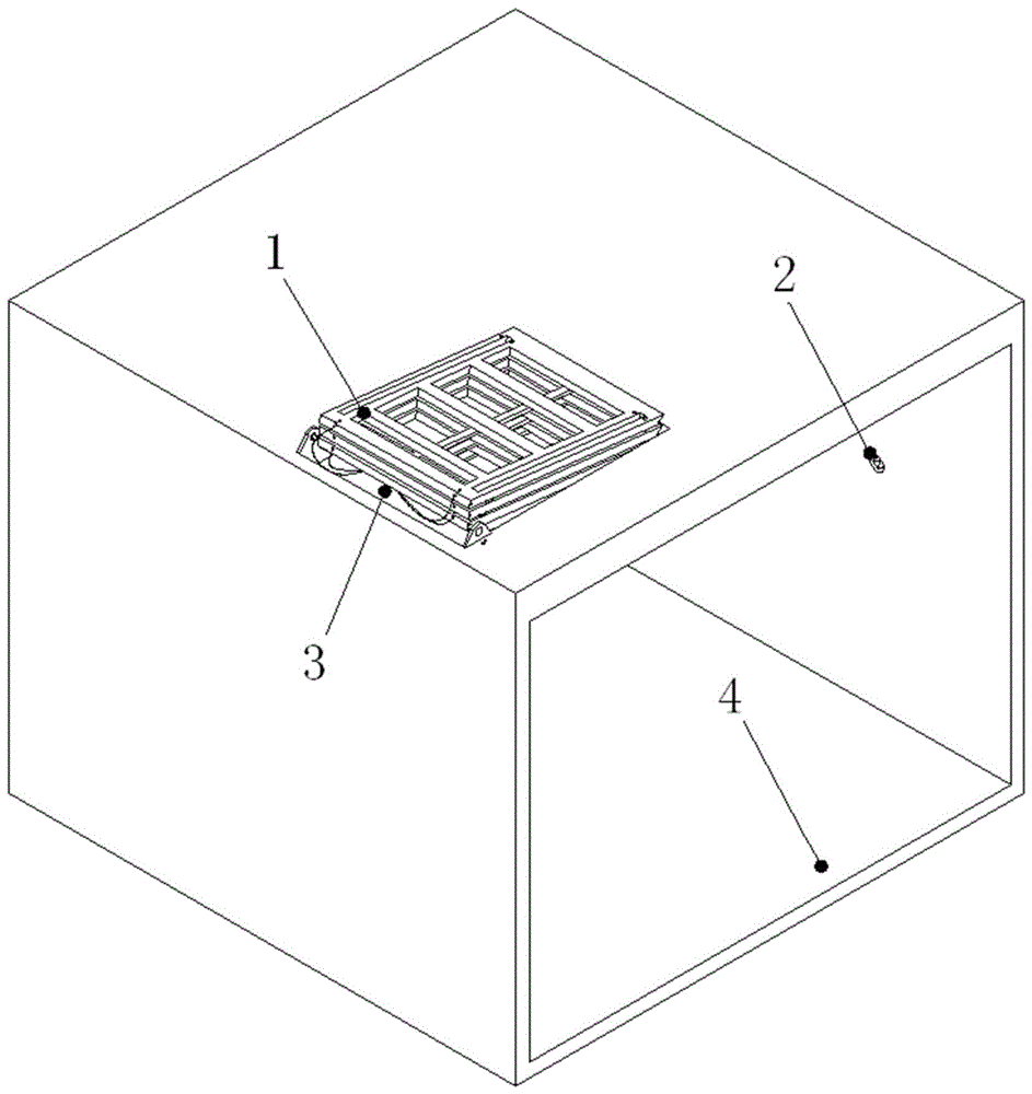 Cat ladder device for fire-fighting elevator