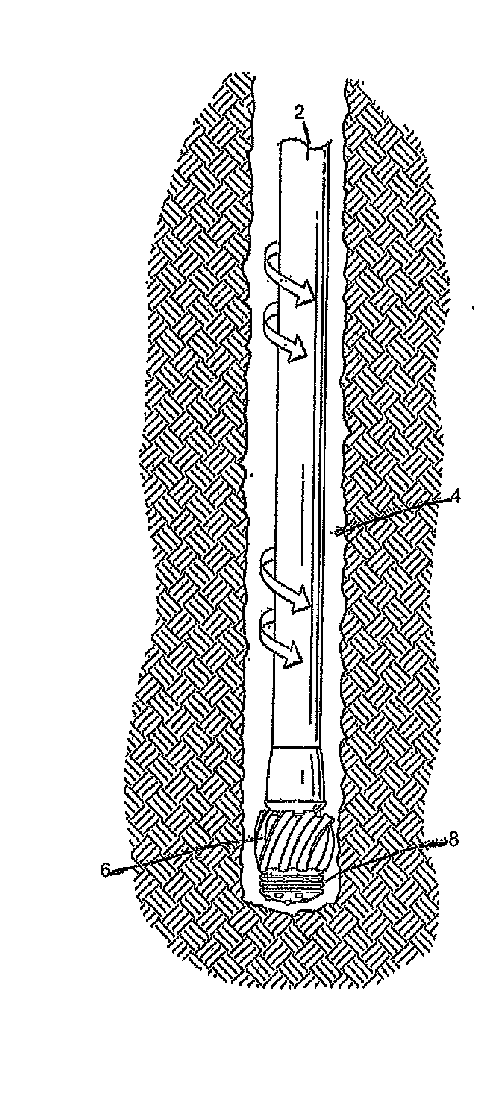 Drilling device and process