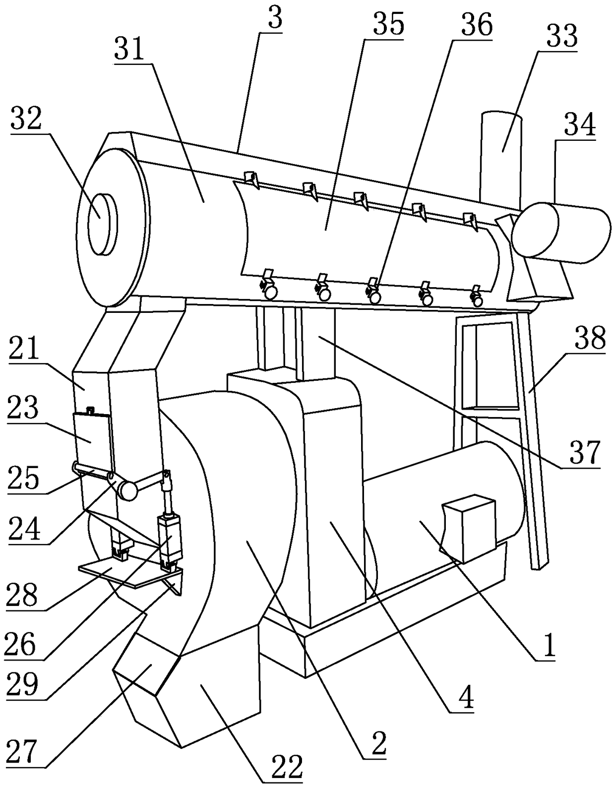 Granular feed granulator