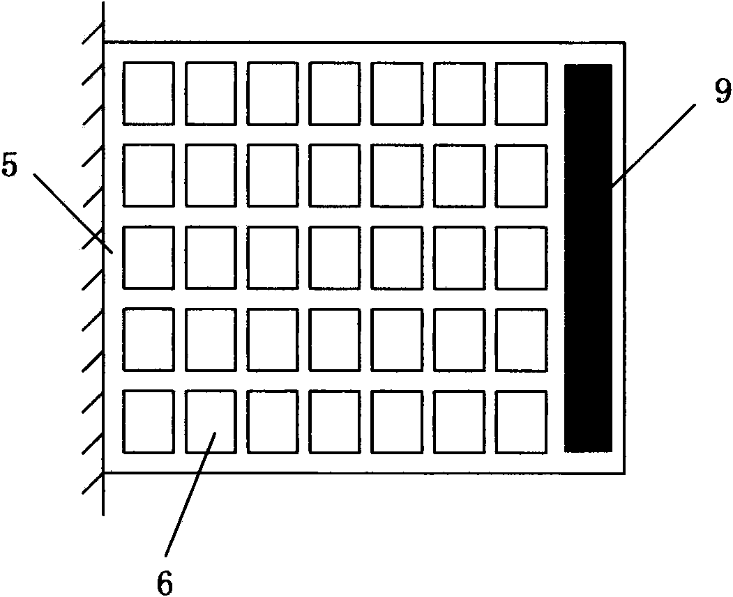 Array type piezoelectric generating device