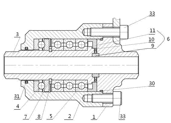 Rotating joint, loading arm with rotating joint and loading equipment with loading arm