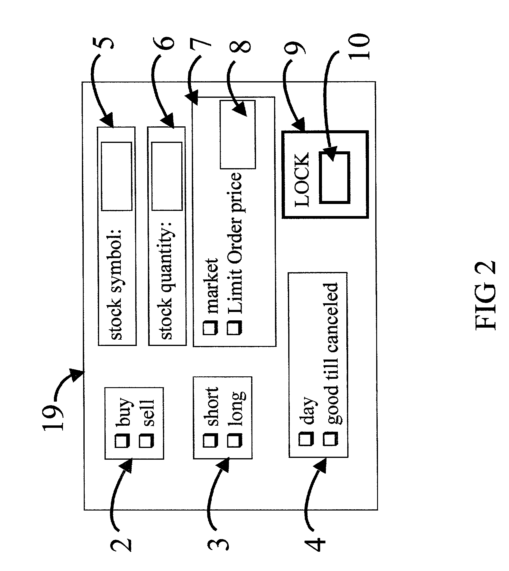 Stock trading limit order coupled link (Lock)