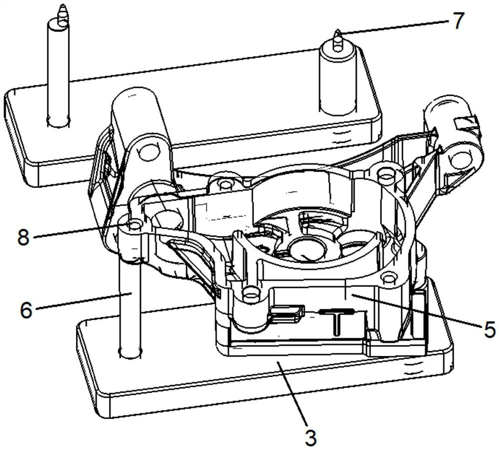 Loading and unloading equipment and method for oil pump housing processing