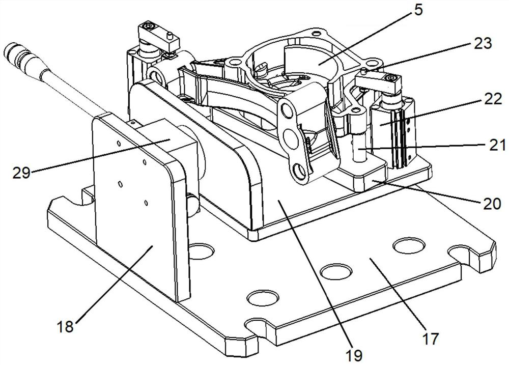 Loading and unloading equipment and method for oil pump housing processing