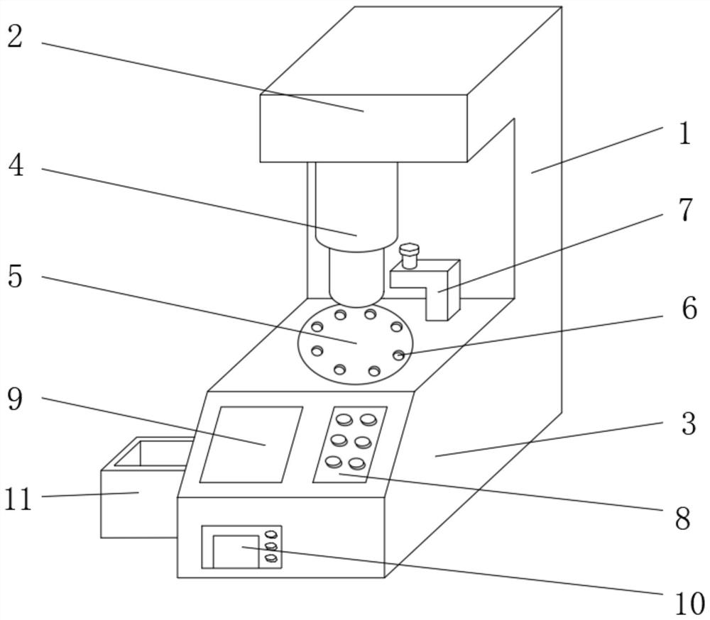 Detection equipment for detecting gynecological secretions