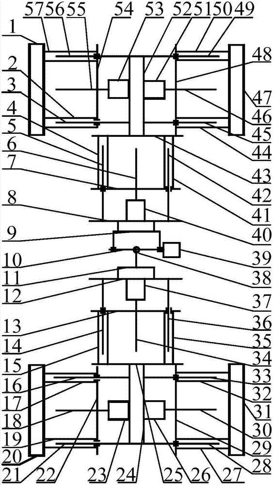 Extensible robot for climbing inner wall of pipeline