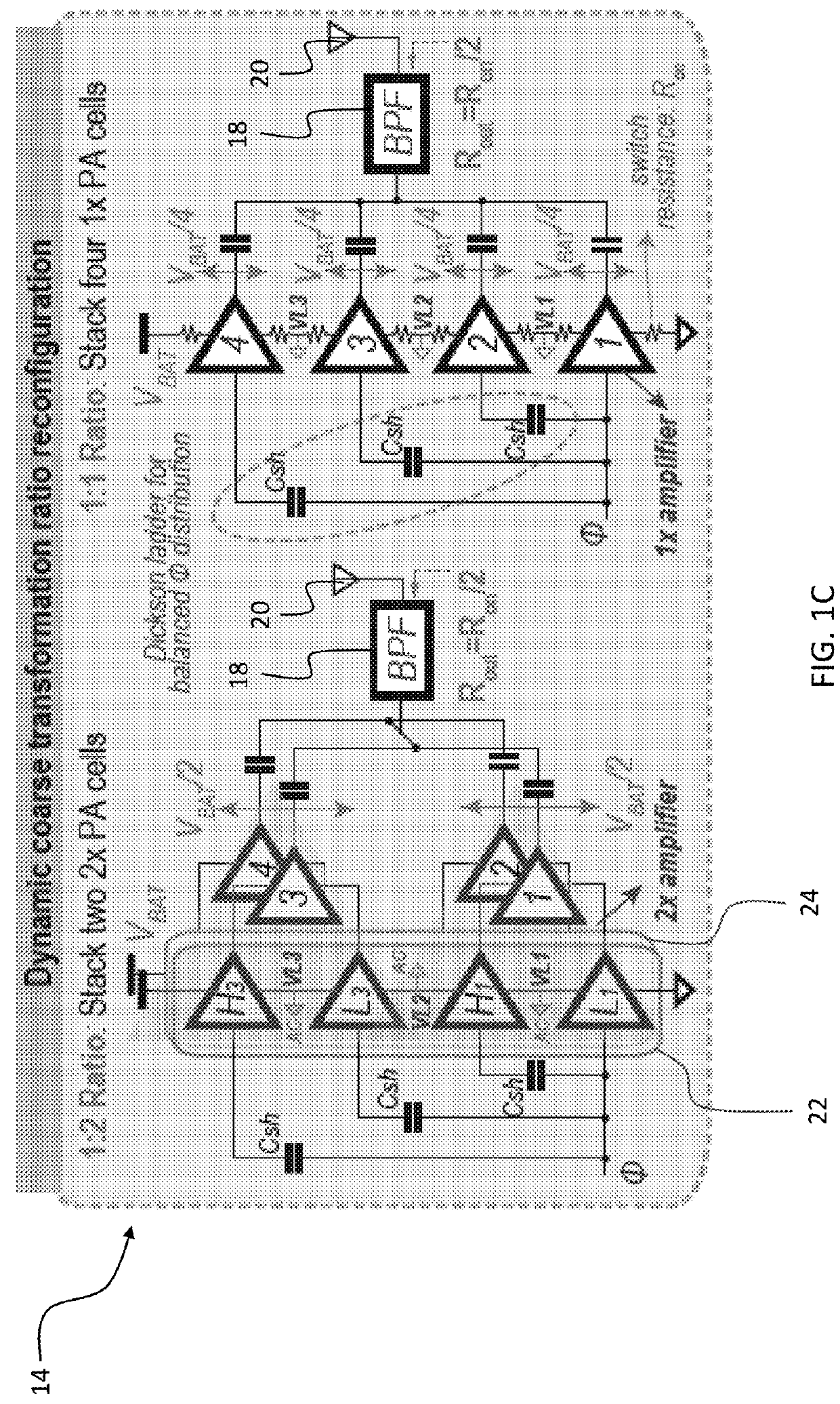 Switched Capacitor House of Cards Power Amplifier