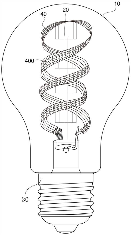 Color-controllable LED luminescent lamp