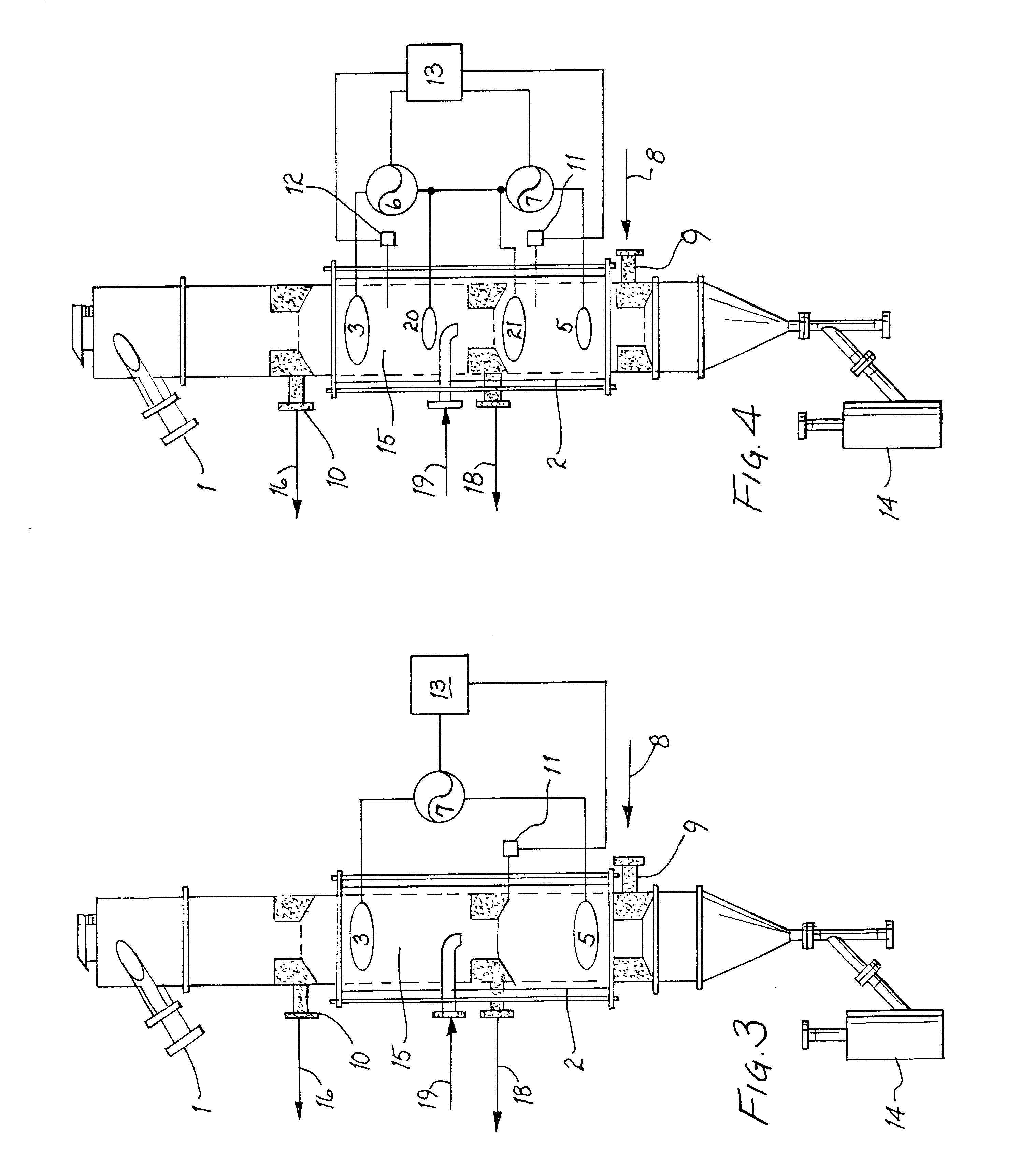 Method and apparatus for controlled heating of adsorbent materials