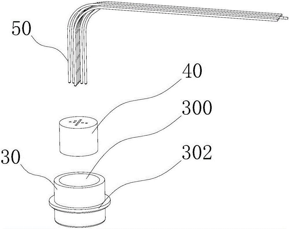 Temperature measurement structure of lithium ion battery