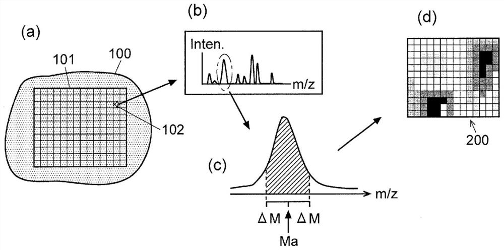 Imaging-mass-spectrometry-data processing device