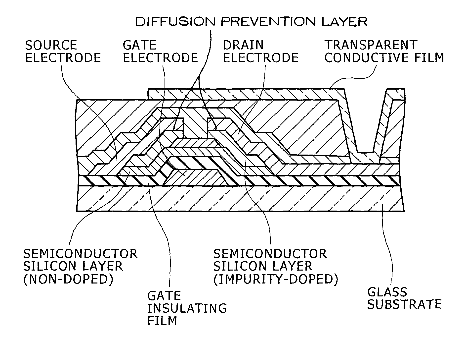 Thin film transistor substrate and display device