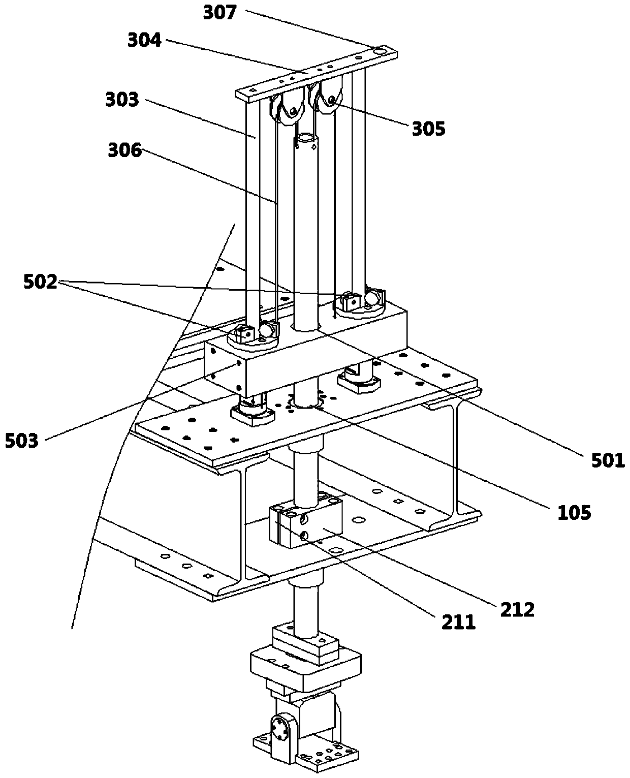 Wave resistance tester for double-pole boat