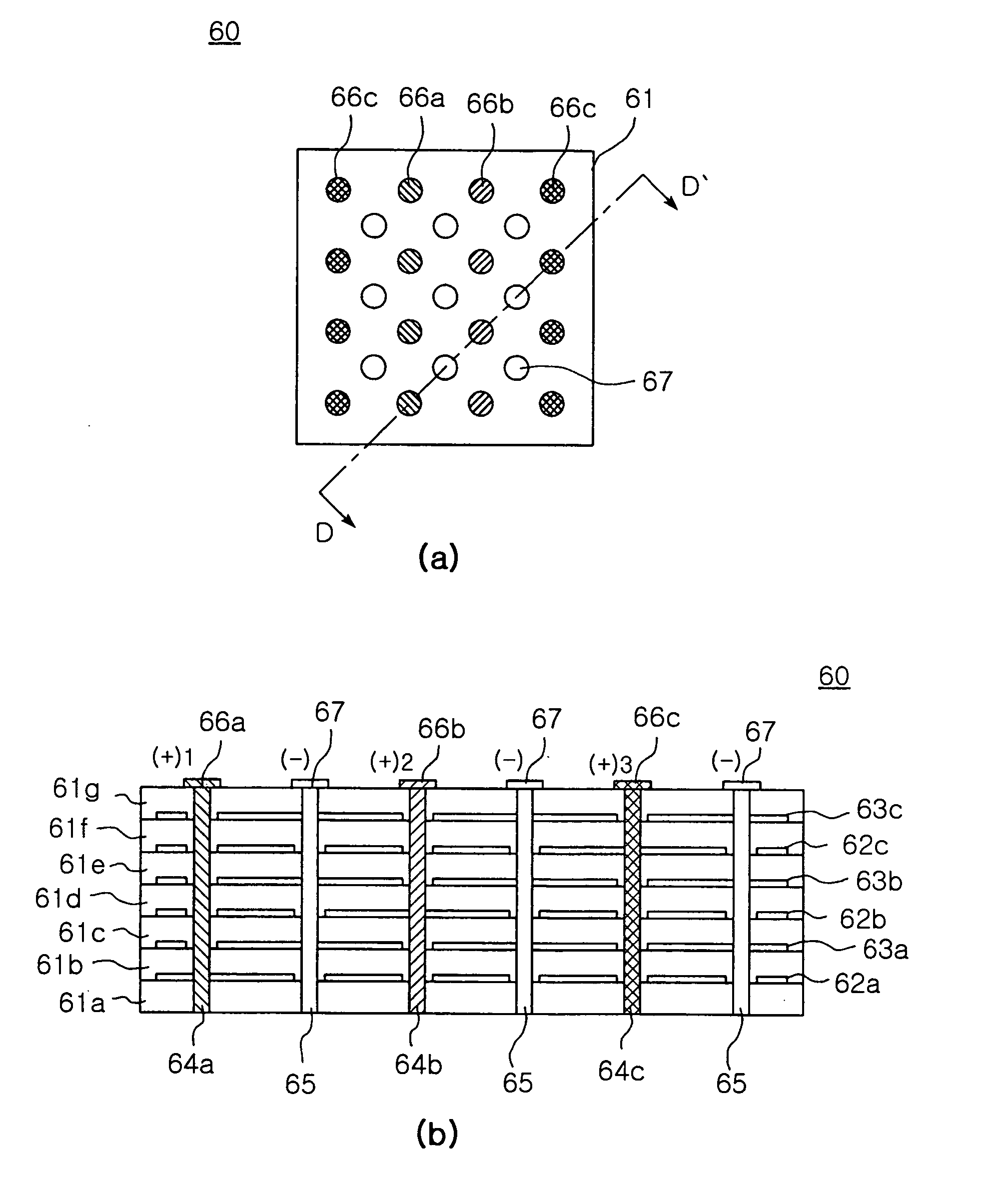 Multilayered chip capacitor array