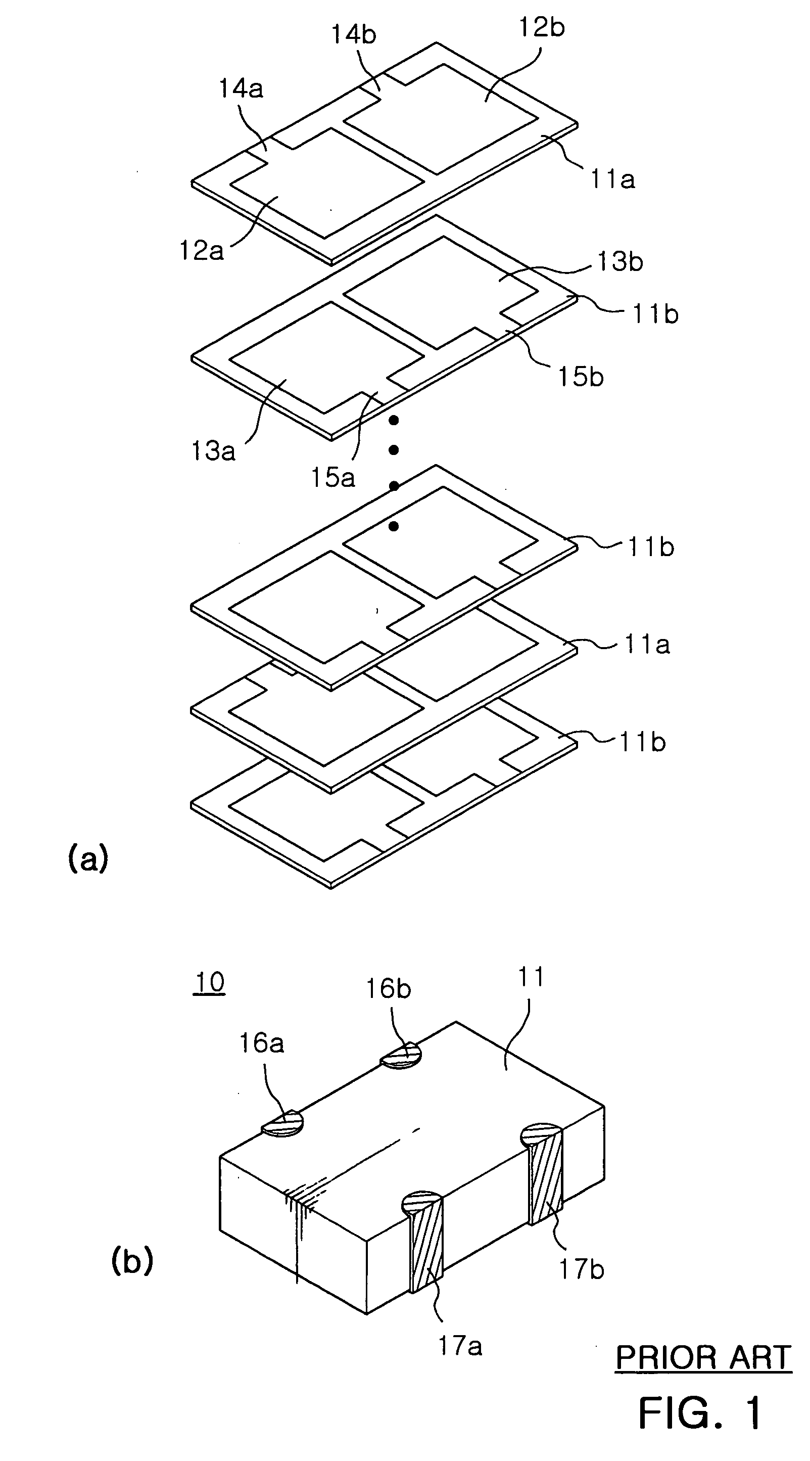 Multilayered chip capacitor array