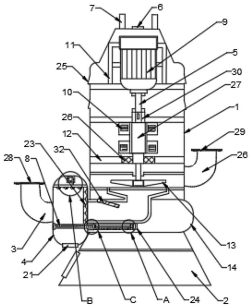 Self-sucking pump with rapid self-sucking speed