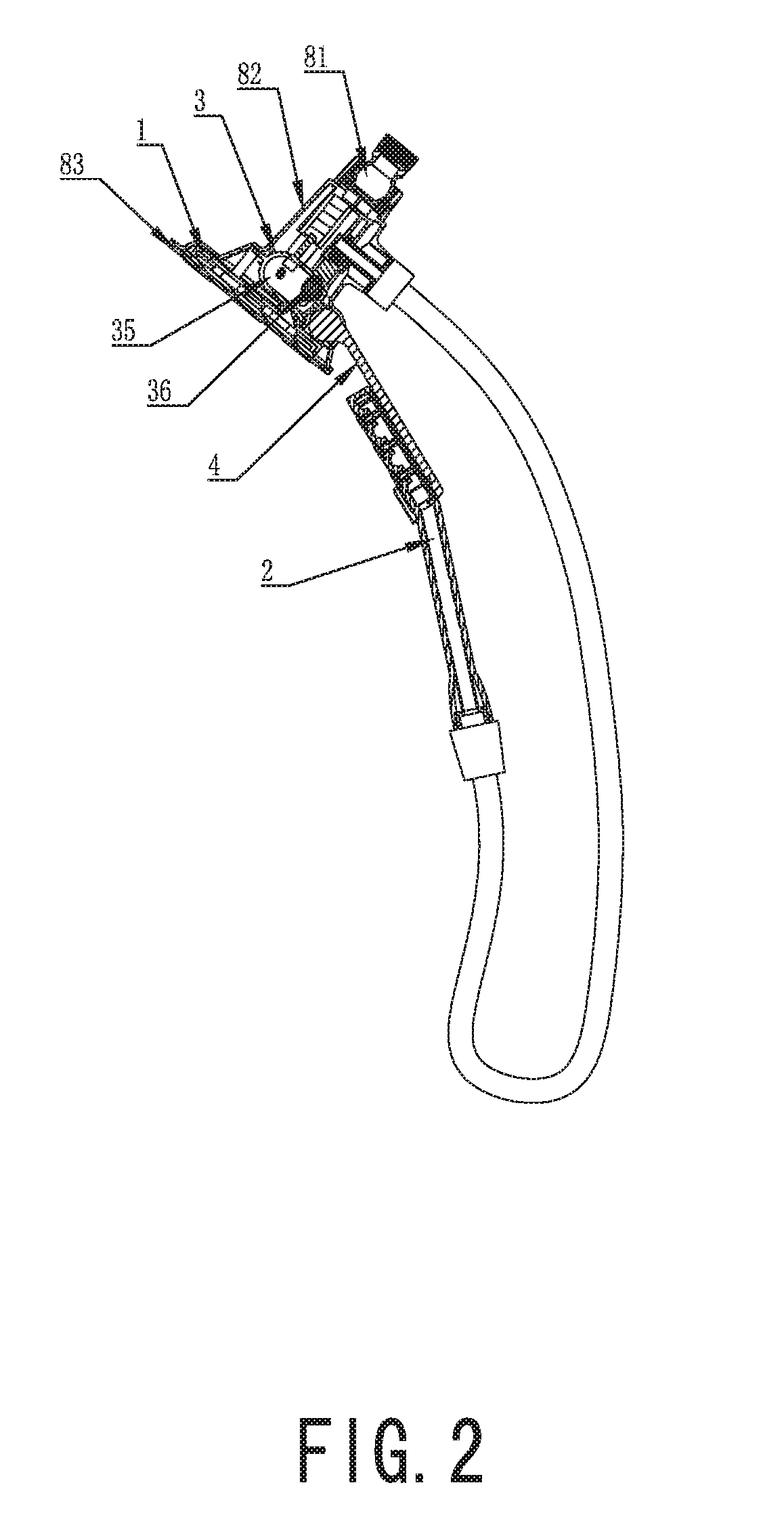 Combined shower with gravity switch mechanism