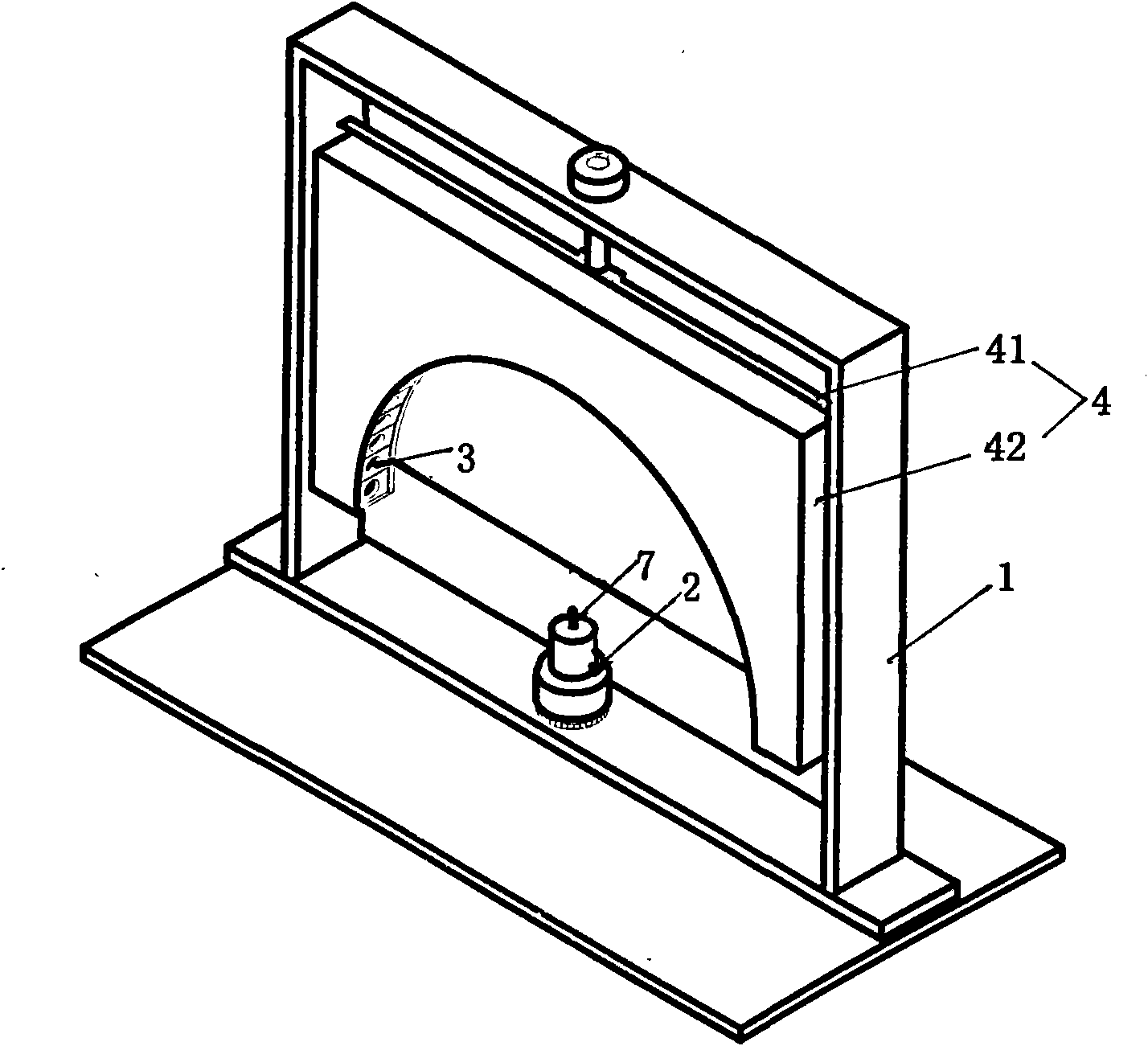 Device and method for testing LED light source intensity space distribution characteristic