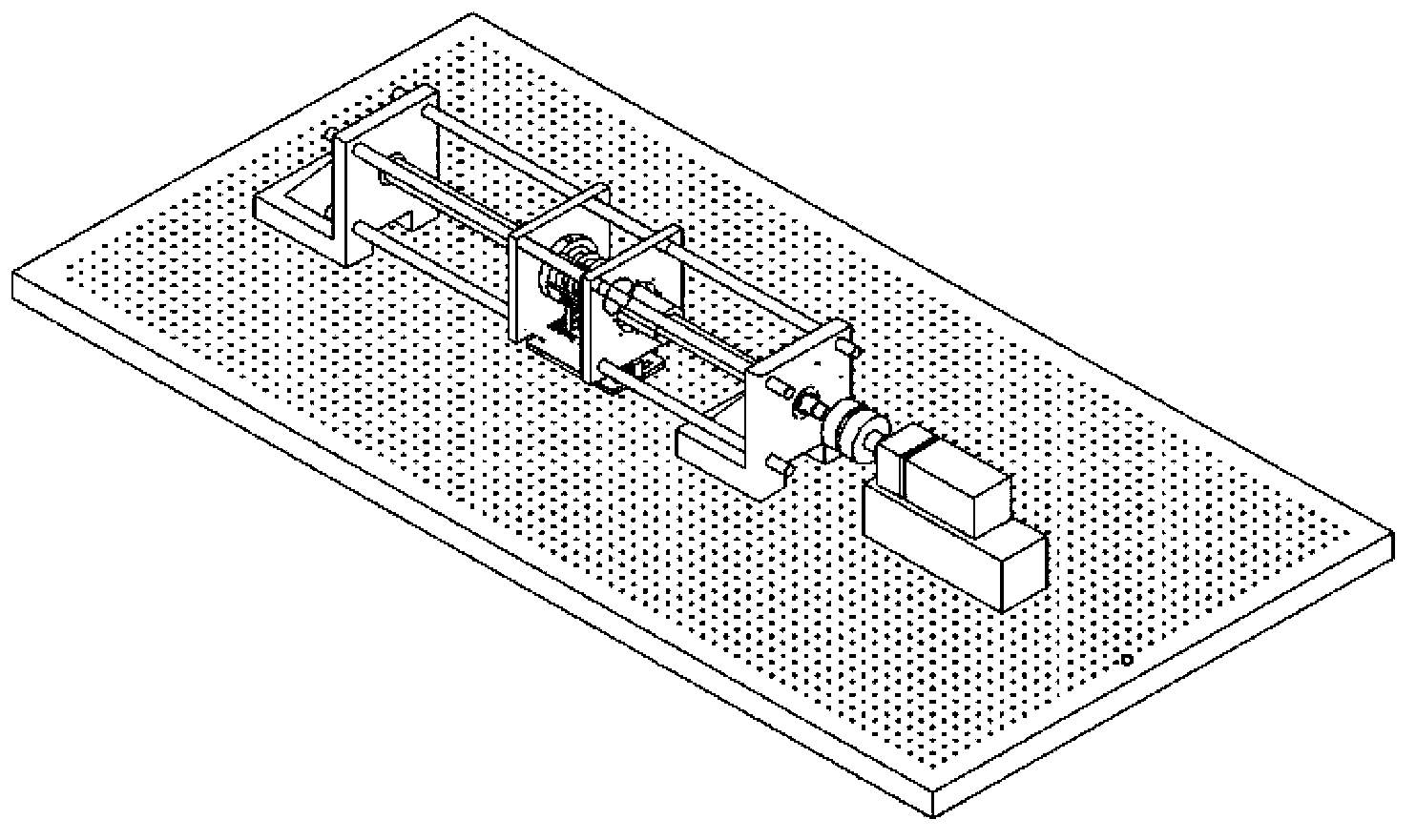 Friction force measuring device of ball screws with variable loads and measuring method of friction force measuring device