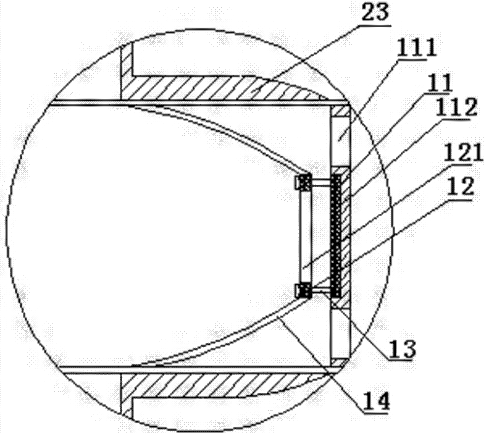 Smoke exhaust structure for anti-freezing gas engine