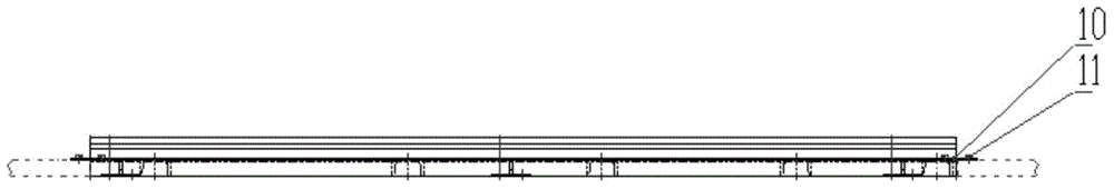 Modularized steel structure track bed with adjustable gauge