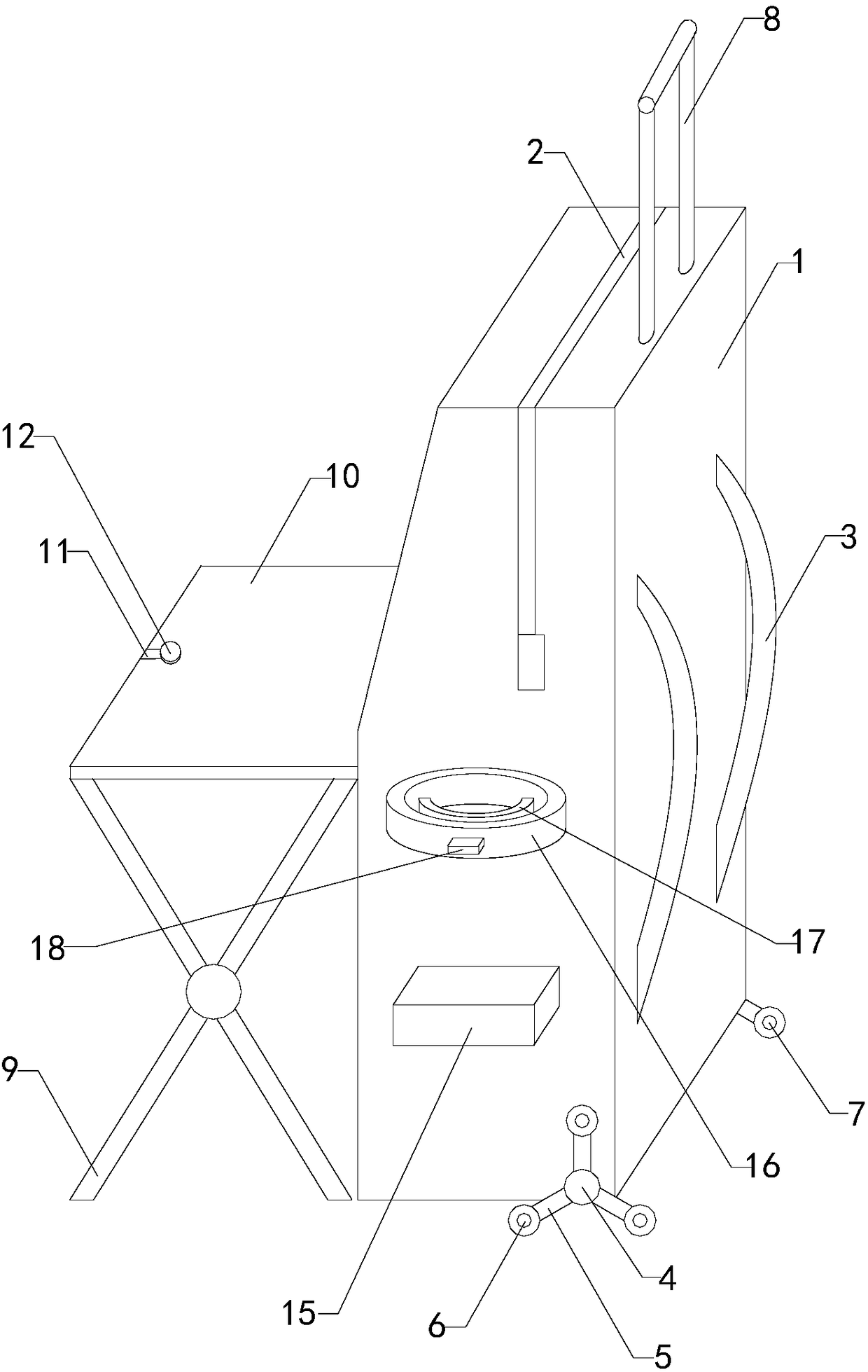 Sittable schoolbag