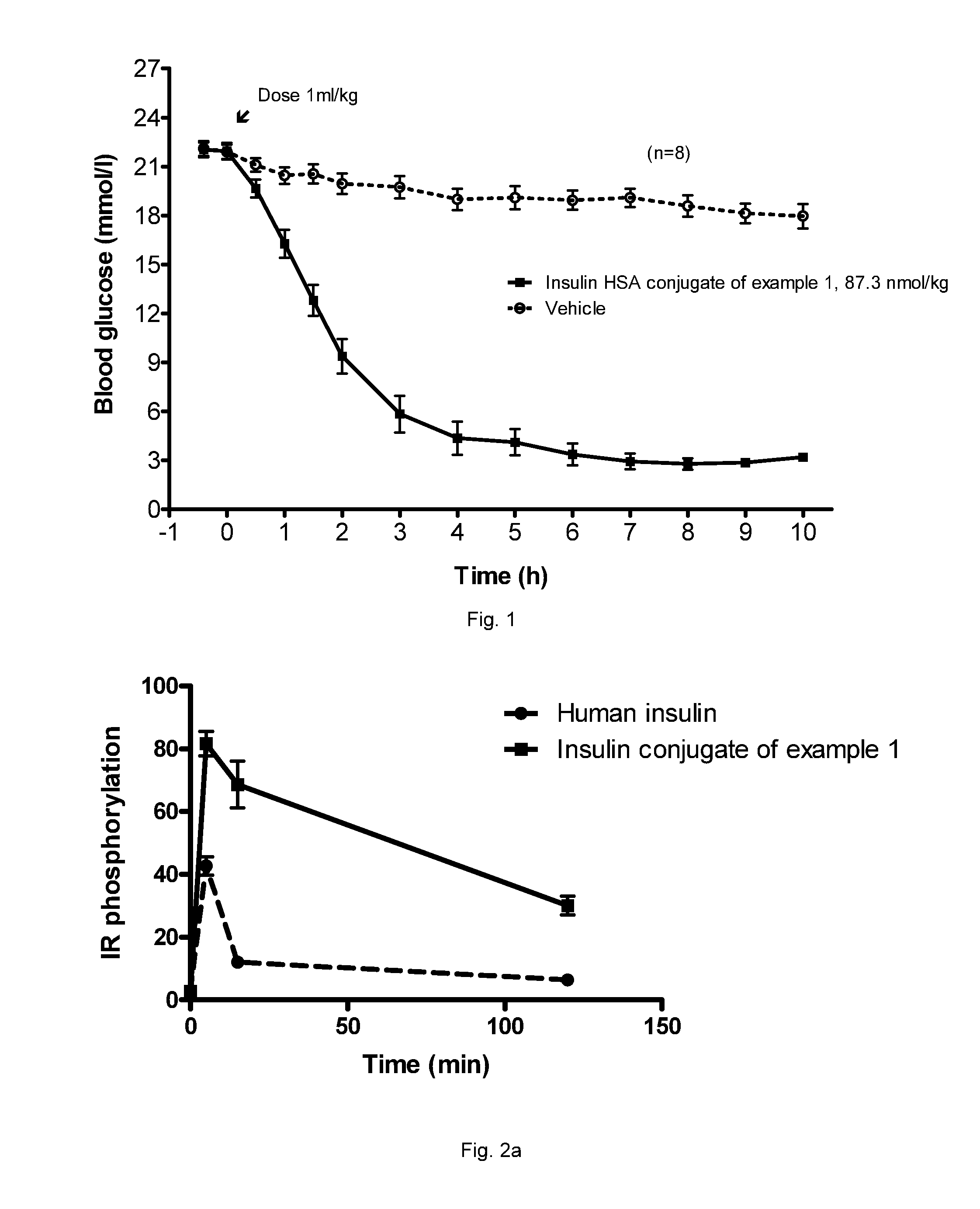 Insulin albumin conjugates